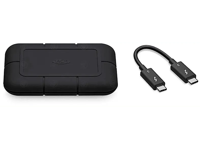 LACIE SSD Festplatte Rugged Pro 1TB, Thunderbolt 3, schwarz, extern (STHZ1000800)