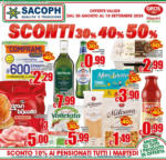 Sacoph Sconti 30% 40% 50% - al 10.09.2024