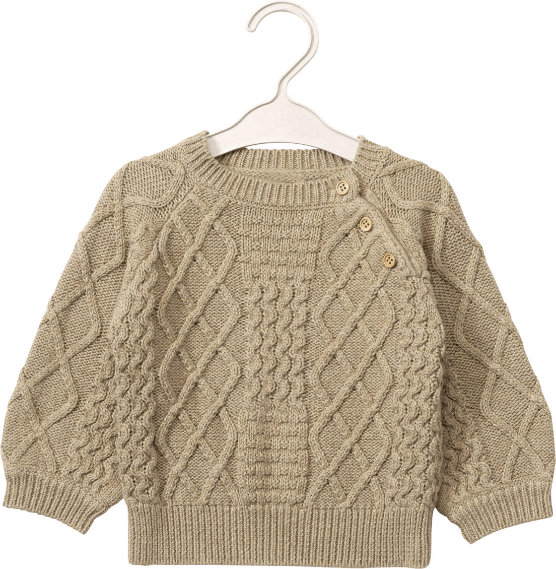 ALANA Pullover mit Strick-Muster, braun, Gr. 62