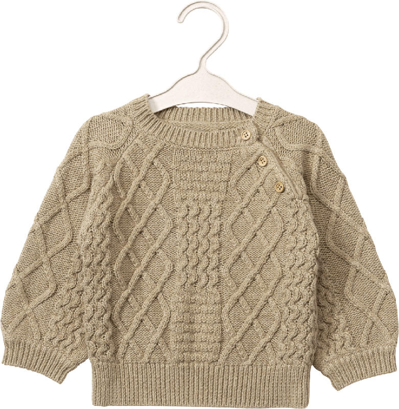 ALANA Pullover mit Strick-Muster, braun, Gr. 62