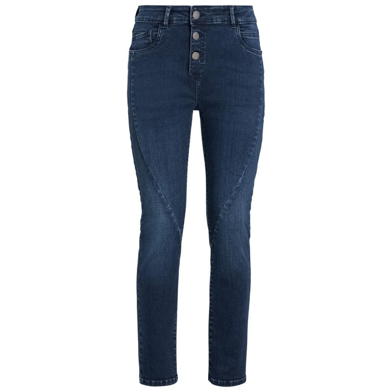 Damen Slim-Jeans mit zwei Knöpfen