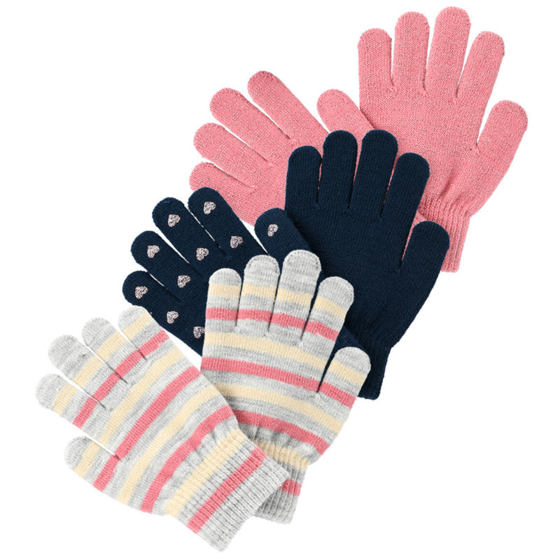 3 Paar Mädchen Handschuhe im Set