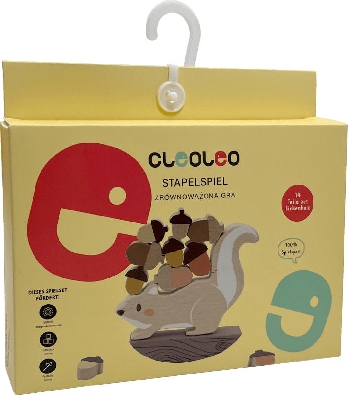 Cleoleo Stapelspiel Eichhörnchen, beige