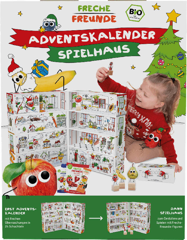 Freche Freunde Adventskalender Spielhaus 2024