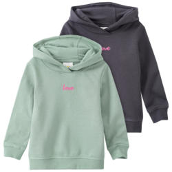 2 Mädchen Hoodies mit kleiner Stickerei (Nur online)