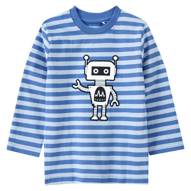 Kinder Langarmshirt mit Blockstreifen (Nur online)