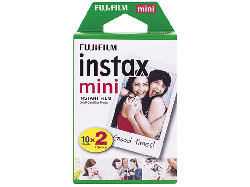 Fuji Instax Mini Film Sofortbilder in Scheckkartenformat (10 Aufnahmen) 2er Packung; Sofortbildfilm