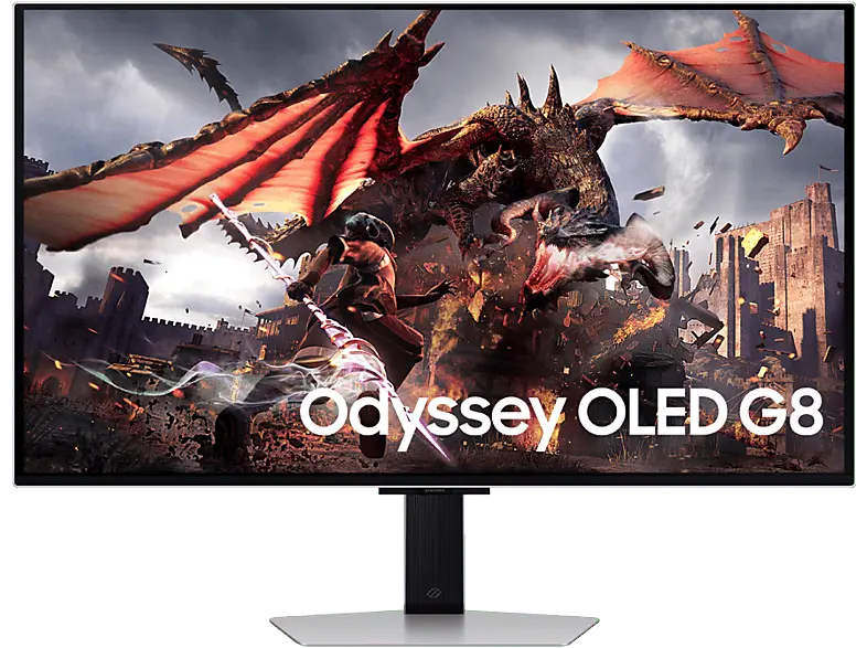 Samsung Gaming Monitor Odyssey OLED G8, 32 Zoll, UHD, 240Hz, 0.03ms, OLED, FreeSync Premium Pro, Silber
