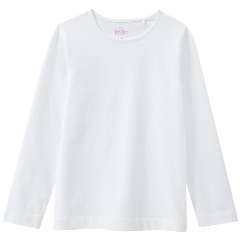 Mädchen Langarmshirt im Basic-Look