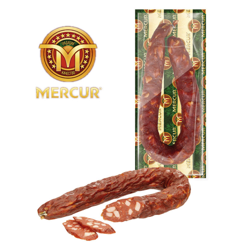 Scharfe Salami grob, geräuchert