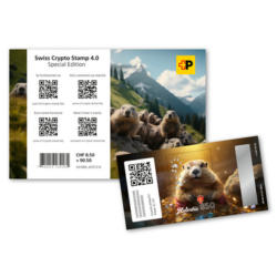 Crypto Stamp CHF 8.50+90.50 «Holz»