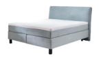 buss wohnen Boxspringbett Velluto ca. 180 x 200 cm in Stoff Cord aqua blau - bis 23.09.2024