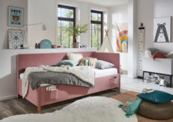 Polsterbett COOL in Stoff Cord Scala rose