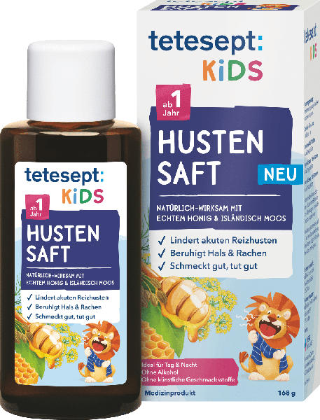 tetesept Hustensaft Kids Honig & Isländisch Moos