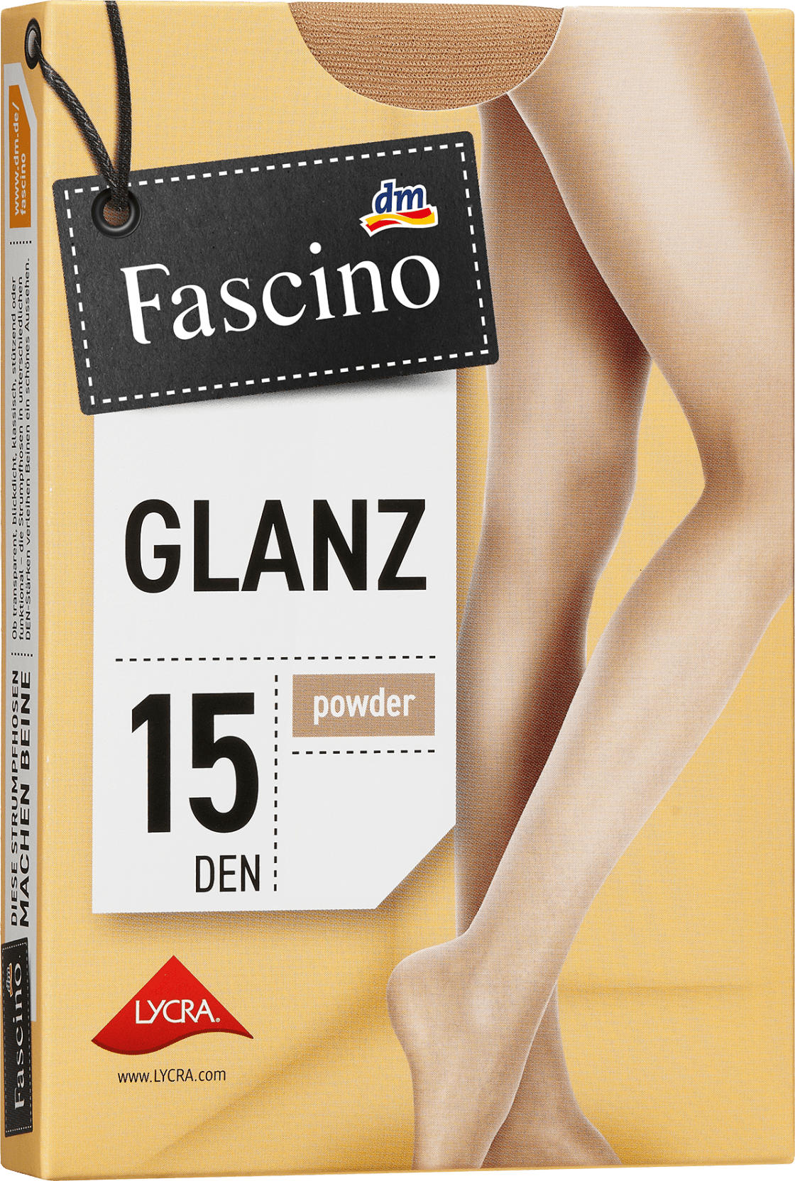 Fascino Strumpfhose glänzend powder Gr. 38/40, 15 DEN