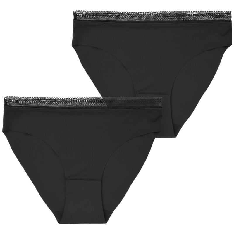 2 Damen Seamless-Slips mit Spitze (Nur online)