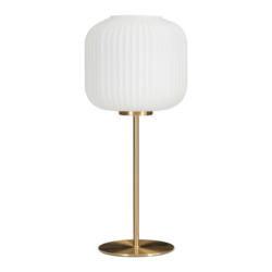 Lampe de table HELSINKI, verre, blanc