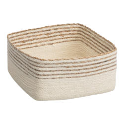 Panier Kemi, textile, beige