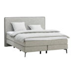 Boxspringbett Savona-231, Polyester, beige, 180x200180x200 cm