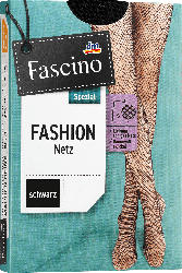 Fascino Strumpfhose mit Netzstruktur schwarz Gr. 42/44