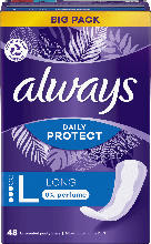 dm-drogerie markt always Slipeinlagen Daily Protect Long ohne Duft Big Pack - bis 31.10.2024