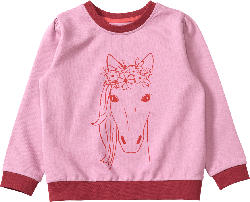 ALANA Sweatshirt mit Pferde-Motiv, rosa, Gr. 98