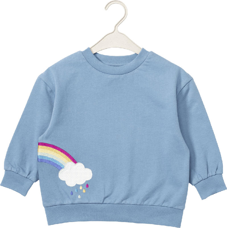 ALANA Sweatshirt mit Regenbogen-Motiv, blau, Gr. 92