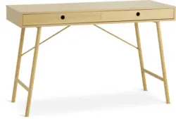 JYSK Бюро LINDVED 48x120 2 чекмеджета цвят натурален дъб