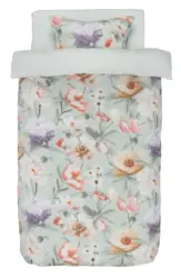 JYSK Спално бельо с чаршаф ERNA сатен 140x200 зелено