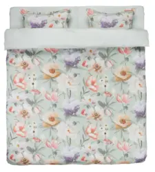 JYSK Спално бельо с чаршаф ERNA 200x220 сатен зелено