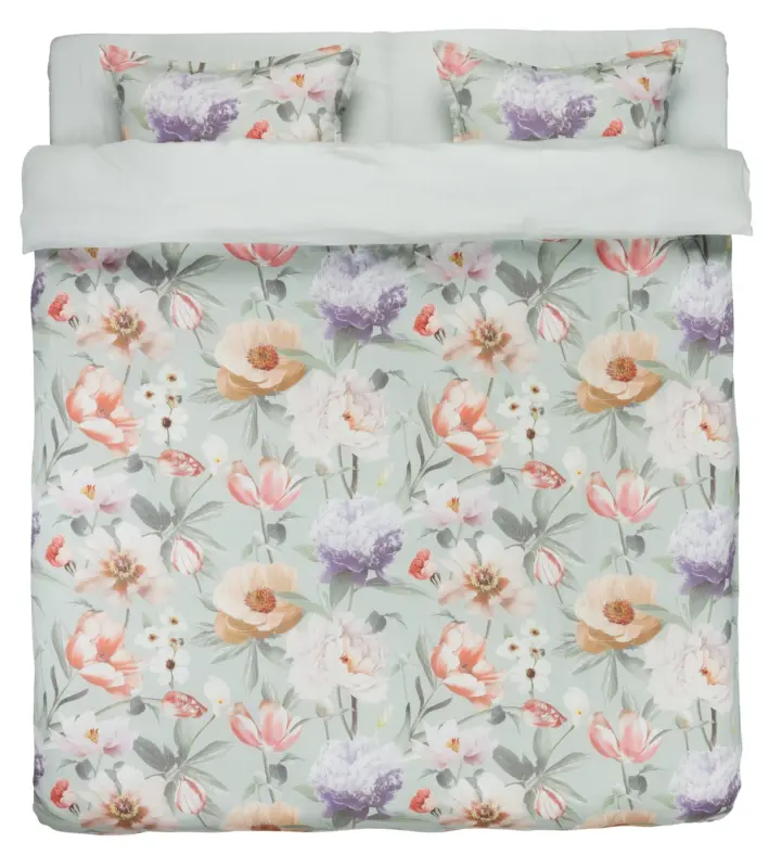 JYSK Спално бельо с чаршаф ERNA 200x220 сатен зелено