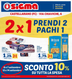 2x1 Prendi 2 paghi 1