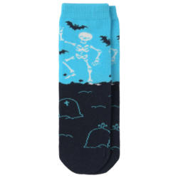 1 Paar Kinder Halloween-Socken mit Skelett