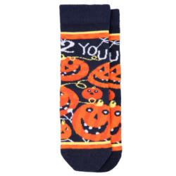 1 Paar Kinder Halloween-Socken mit Kürbissen