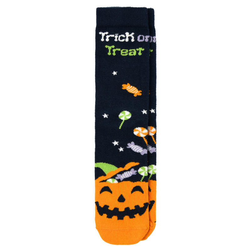 1 Paar Kinder Halloween-Socken mit Kürbis