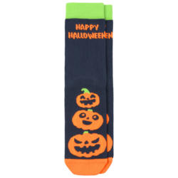 1 Paar Kinder Halloween-Socken mit Kürbissen