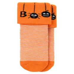 1 Paar Newborn Halloween-Socken mit Spinnen