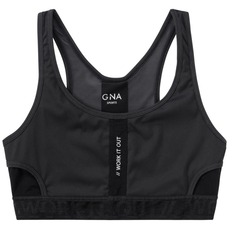 Damen Sport-Bustier mit Netzstoff (Nur online)