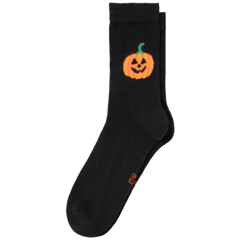 1 Paar Damen Halloween-Socken mit Kürbis (Nur online)