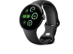 Google Pixel Watch 3 LTE, 41mm, Aluminium Matte Black, Sportarmband in Obsidian; Smartwatch