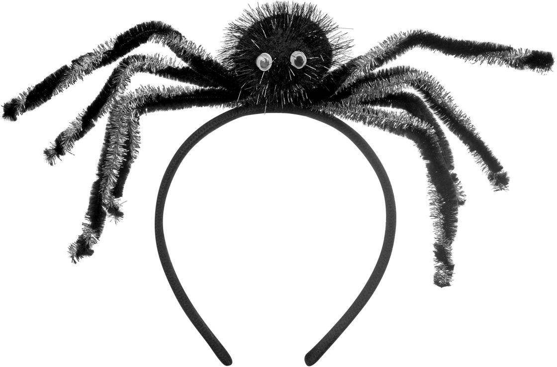 Dekorieren & Einrichten Haarreif, Spinne, schwarz