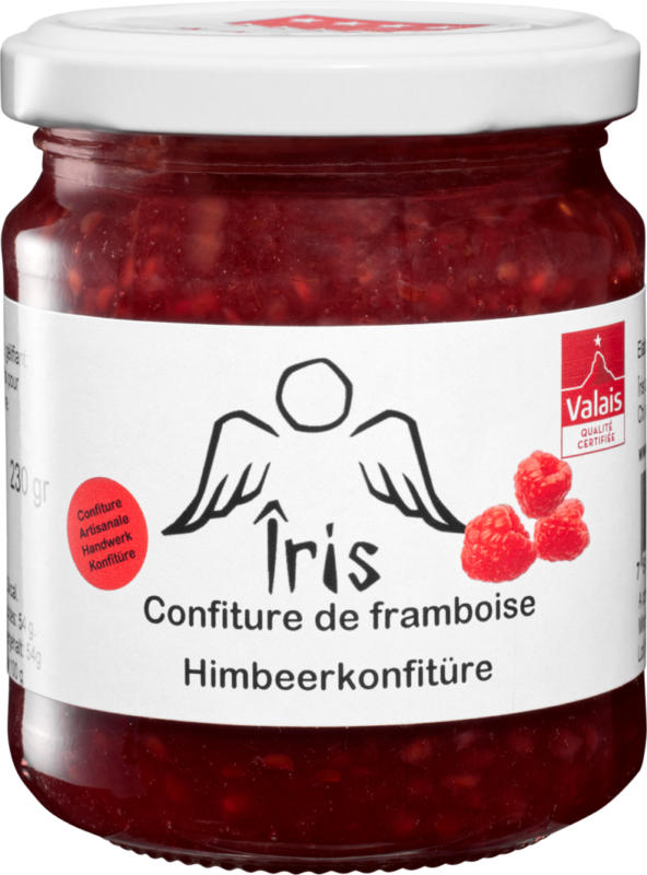 Confiture de framboise Iris, 230 g