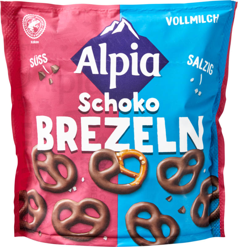 Alpia Schoko Brezeln, Vollmilch, 140 g