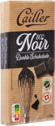 Chocolat de ménage Noir Cailler, 80% de cacao, 2 x 200 g