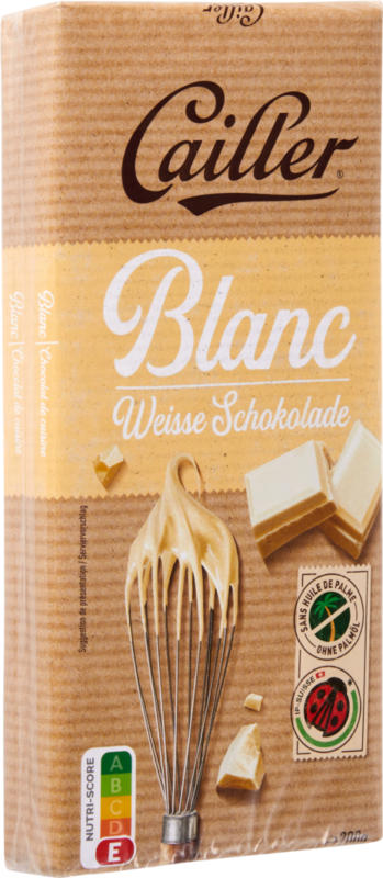 Chocolat de ménage blanc Cailler, 2 x 200 g