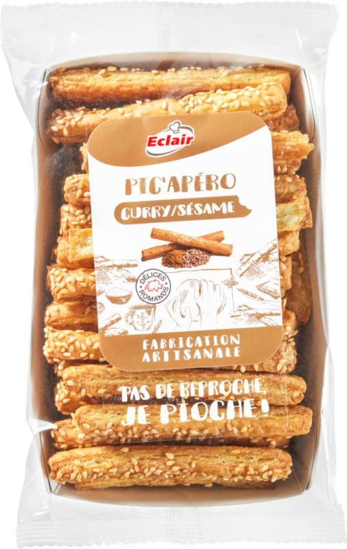 Eclair Pic’Apéro Curry & Sésame, 120 g