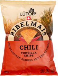 Lütolf Ribelmais Tortilla Chips Chili , 150 g