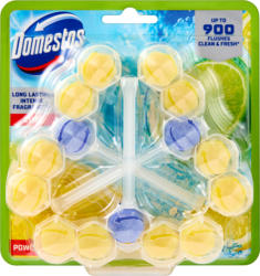 Blocco WC Power 5 Limette Domestos, 3 pièces