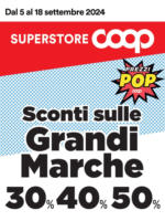 Superstore Coop Sconti sulle Grandi Marche - al 18.09.2024