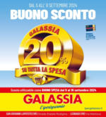 Galassia BUONO SPESA 20% - al 08.09.2024